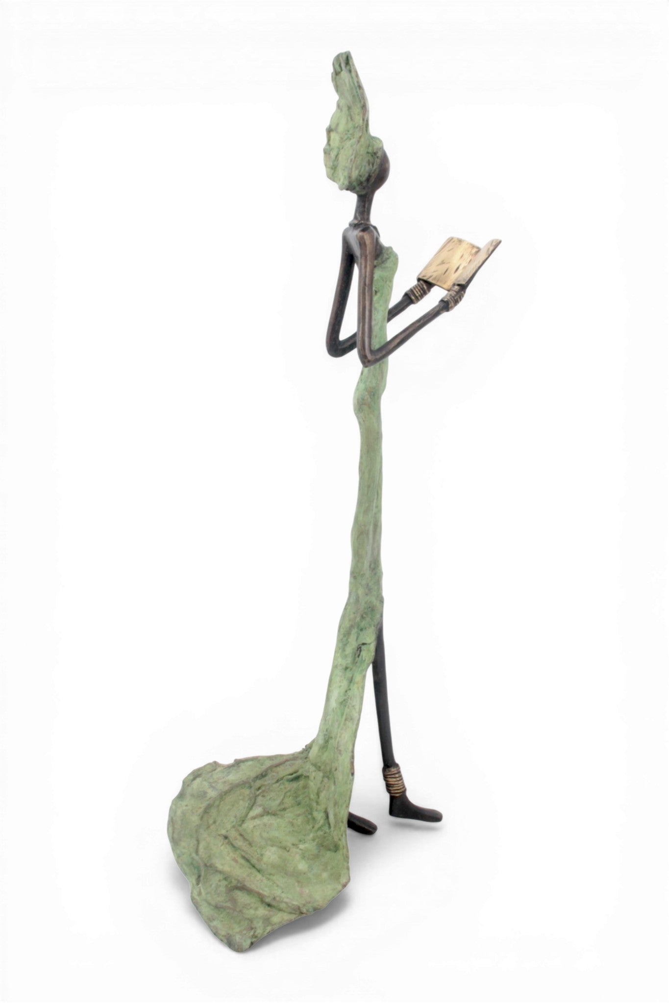 Bronze sans socle 55 cm vert n°2 