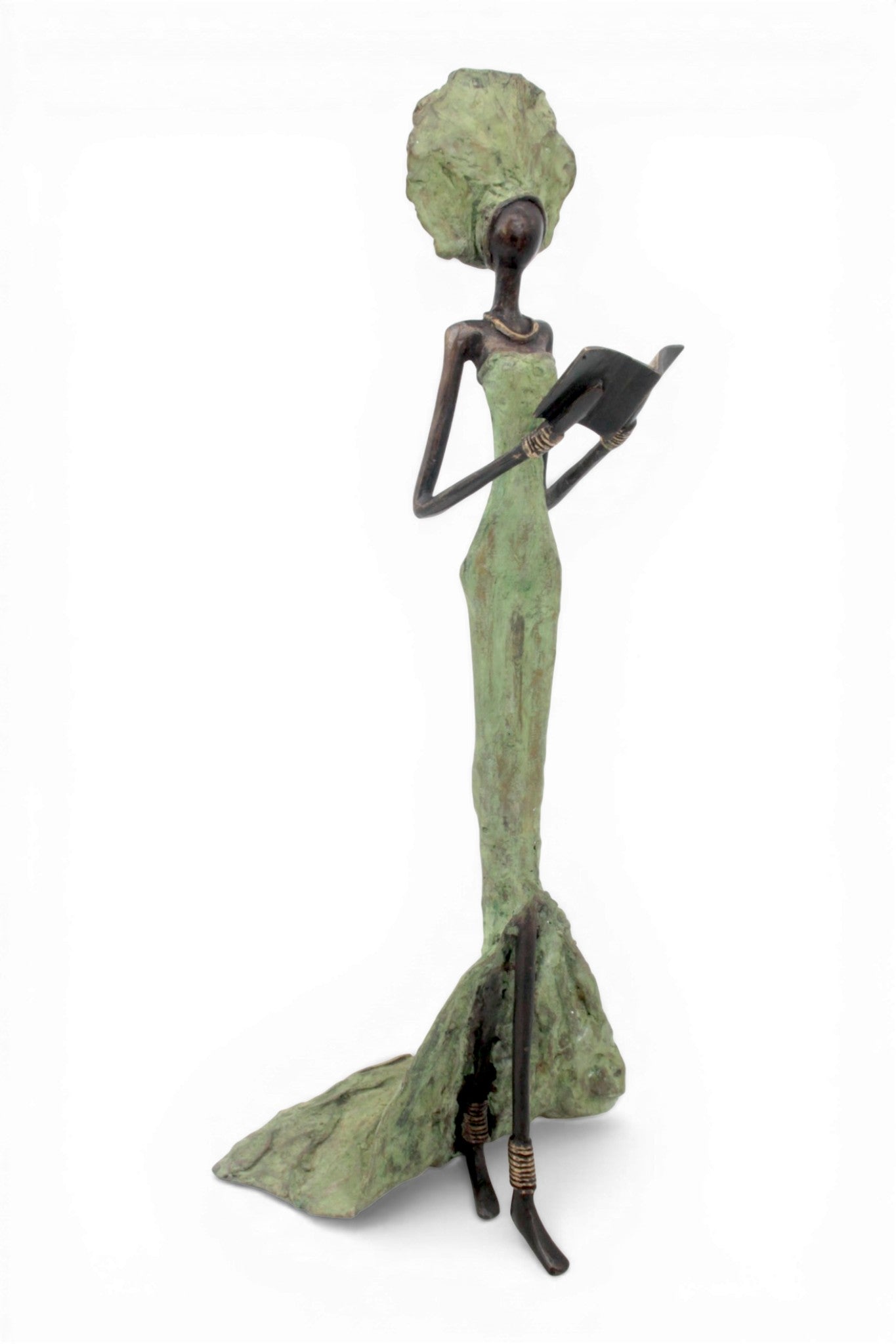 Bronze sans socle 55 cm vert n°2 