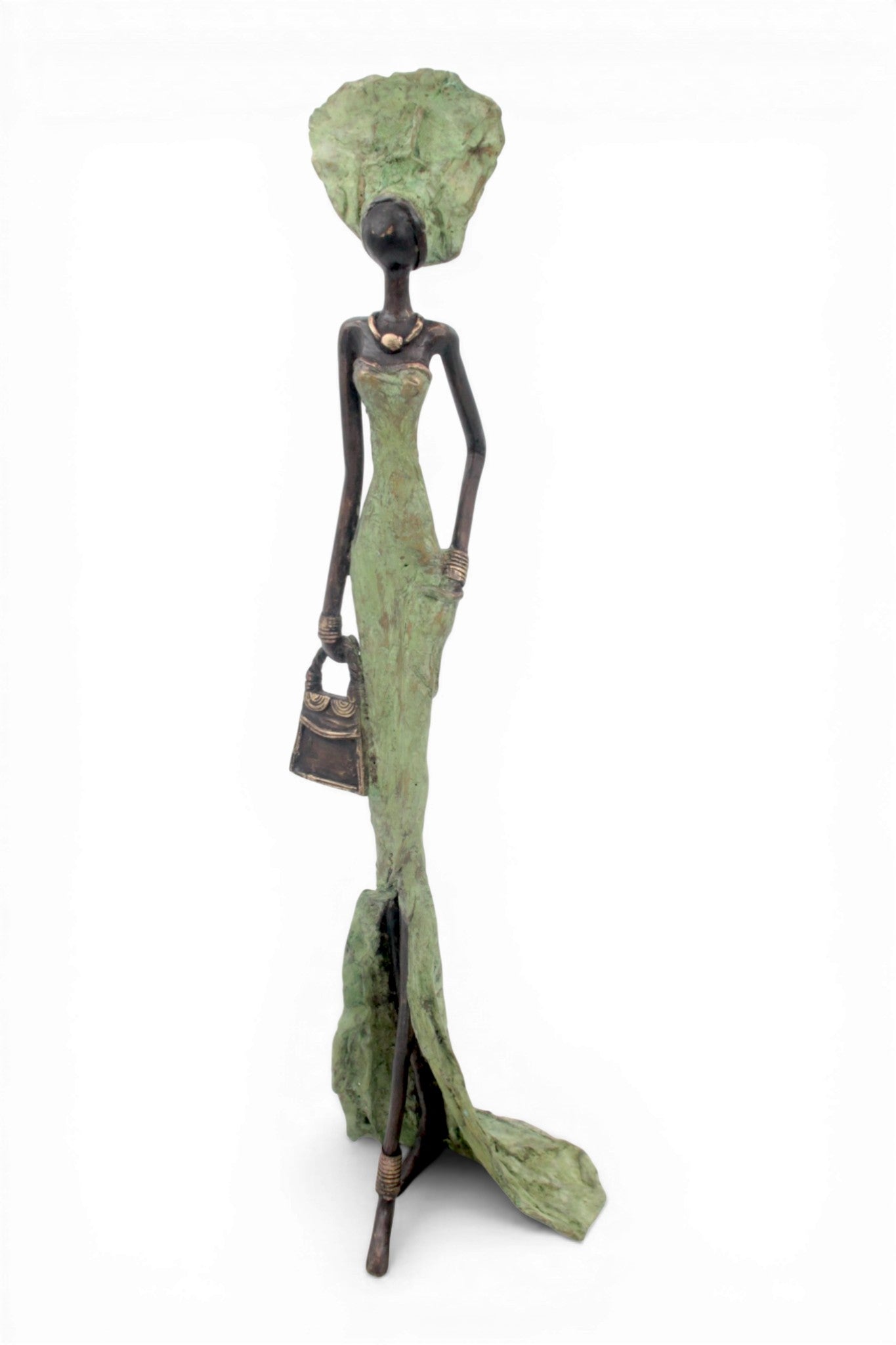 Bronze sans socle 55 cm vert n°3 