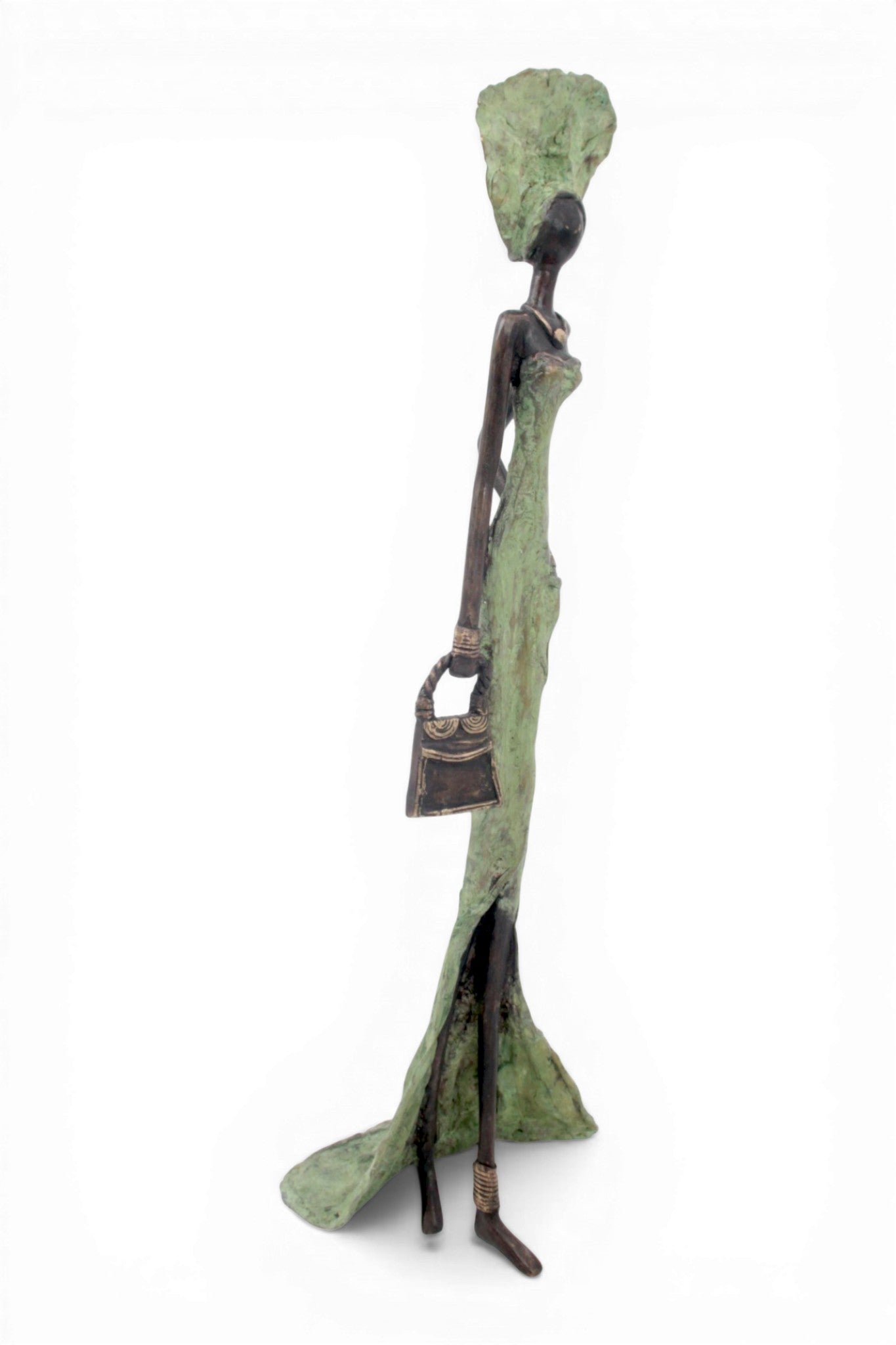 Bronze sans socle 55 cm vert n°3 