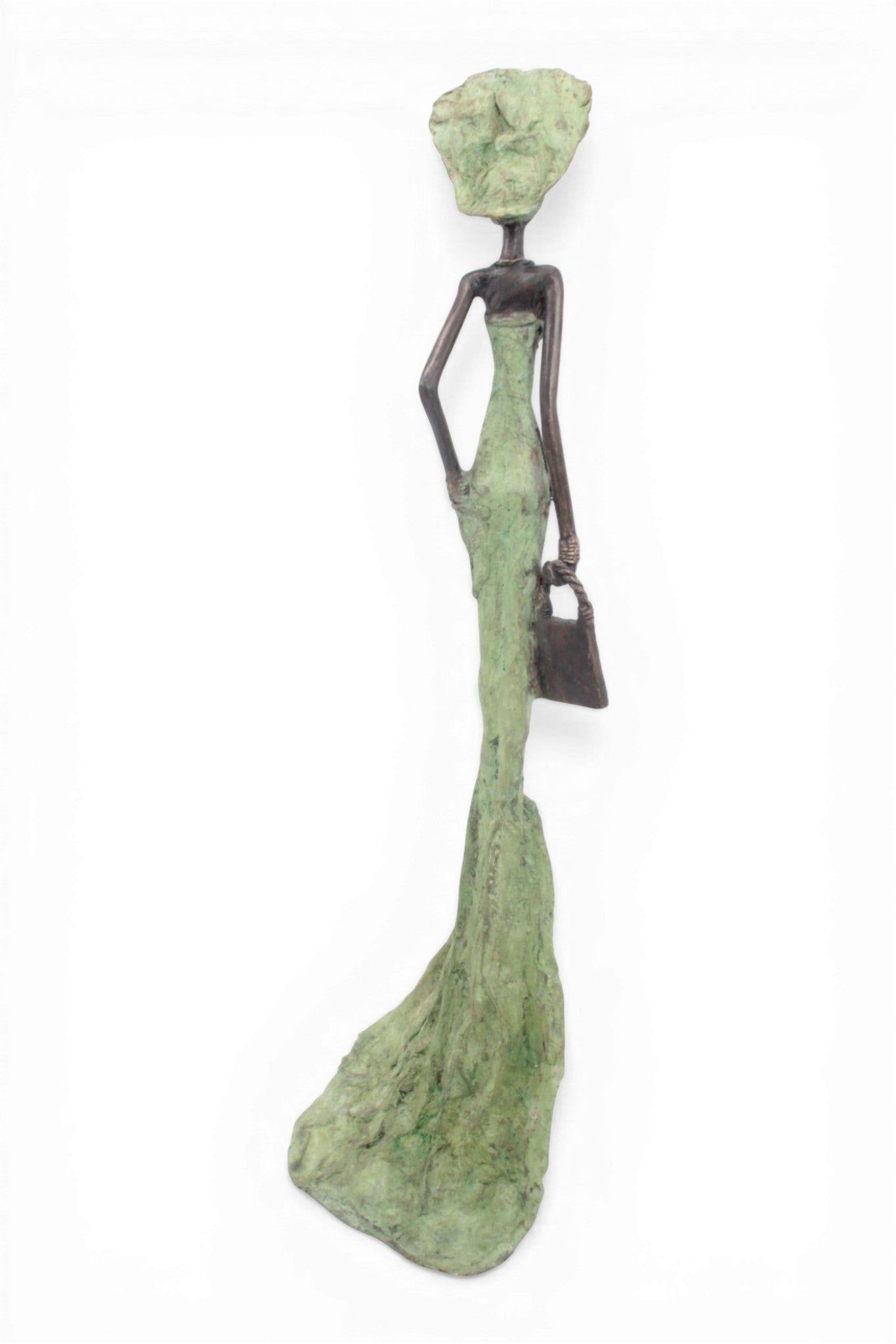 Bronze sans socle 55 cm vert n°3 
