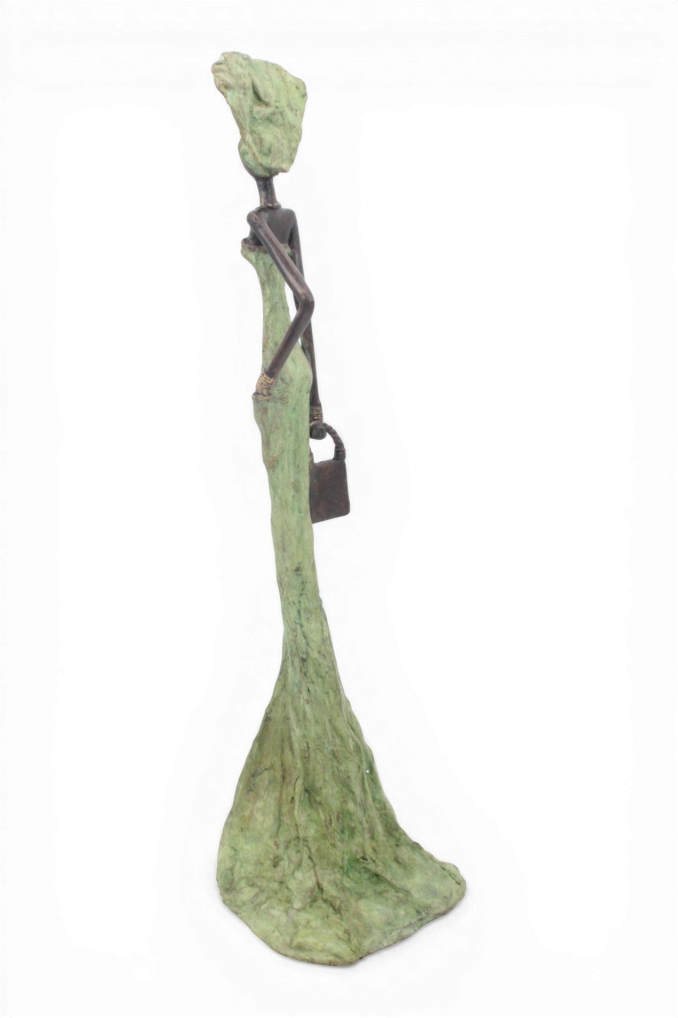 Bronze sans socle 55 cm vert n°3 