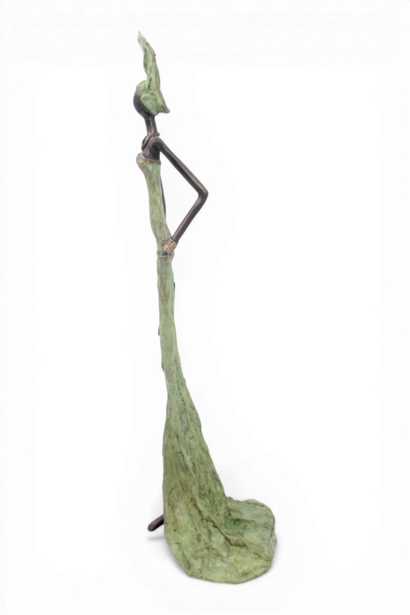 Bronze sans socle 55 cm vert n°3 