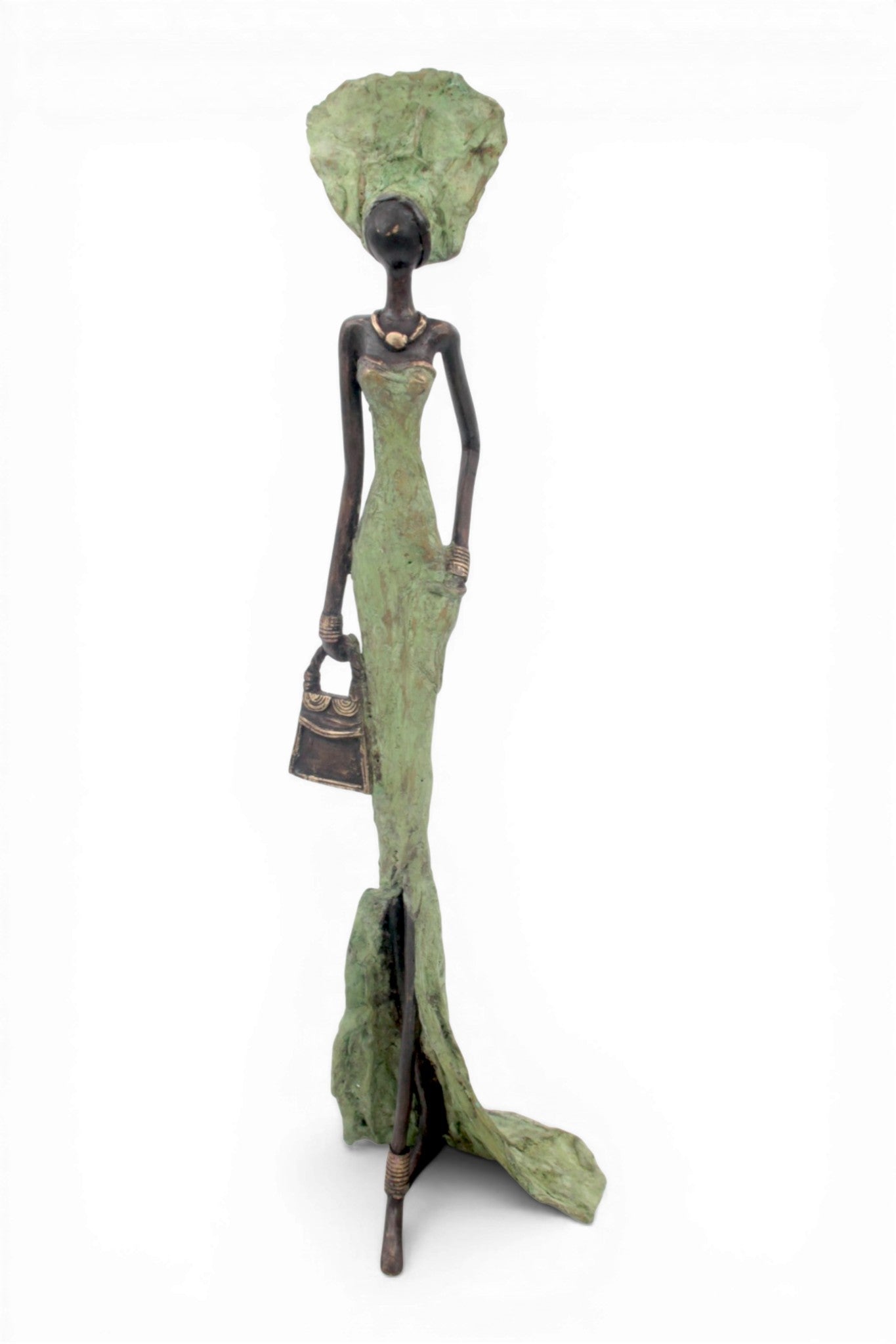 Bronze sans socle 55 cm vert n°3 