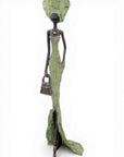 Bronze sans socle 55 cm vert n°3 