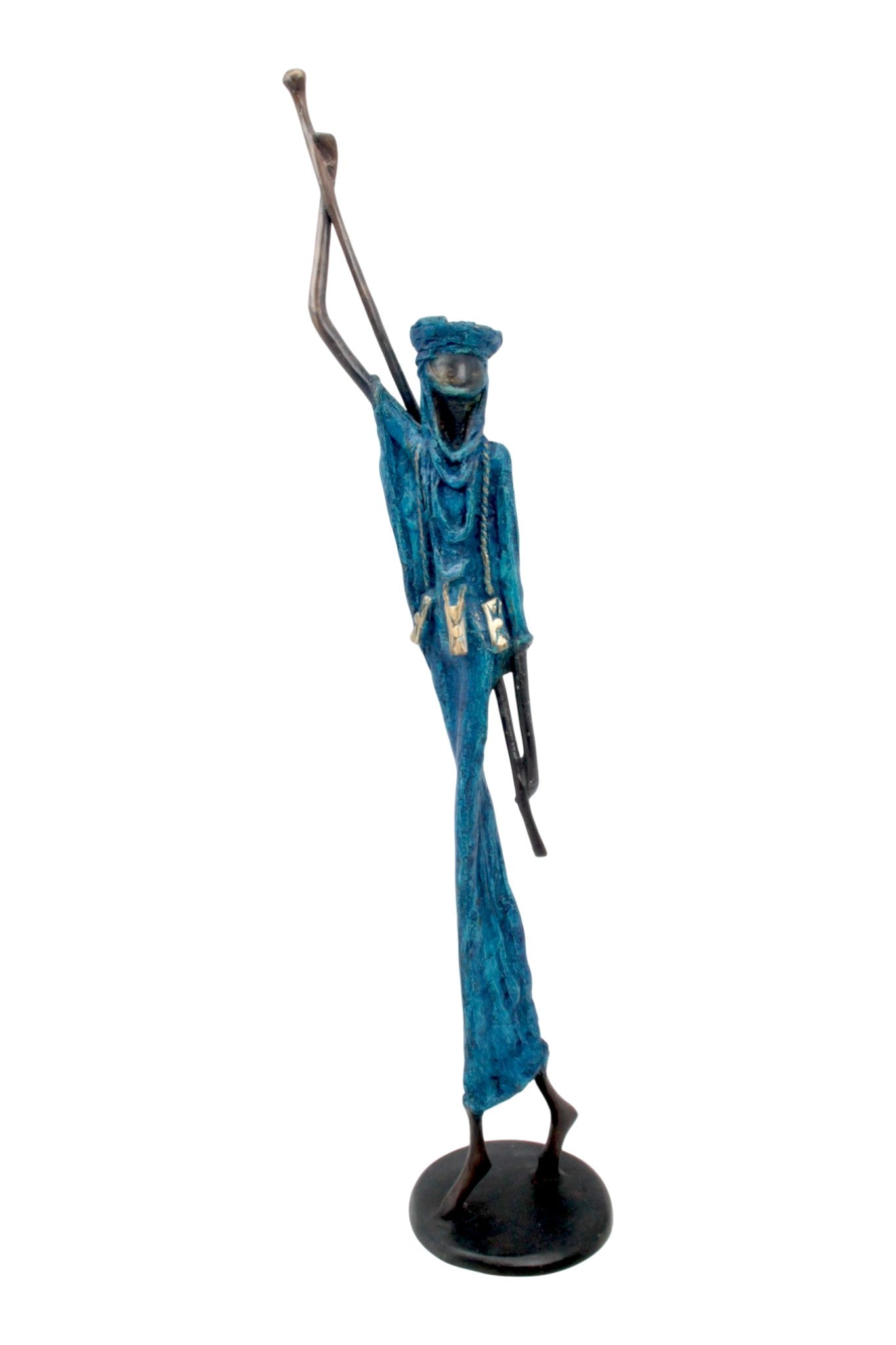 Bronze 55 cm bleu n°6 