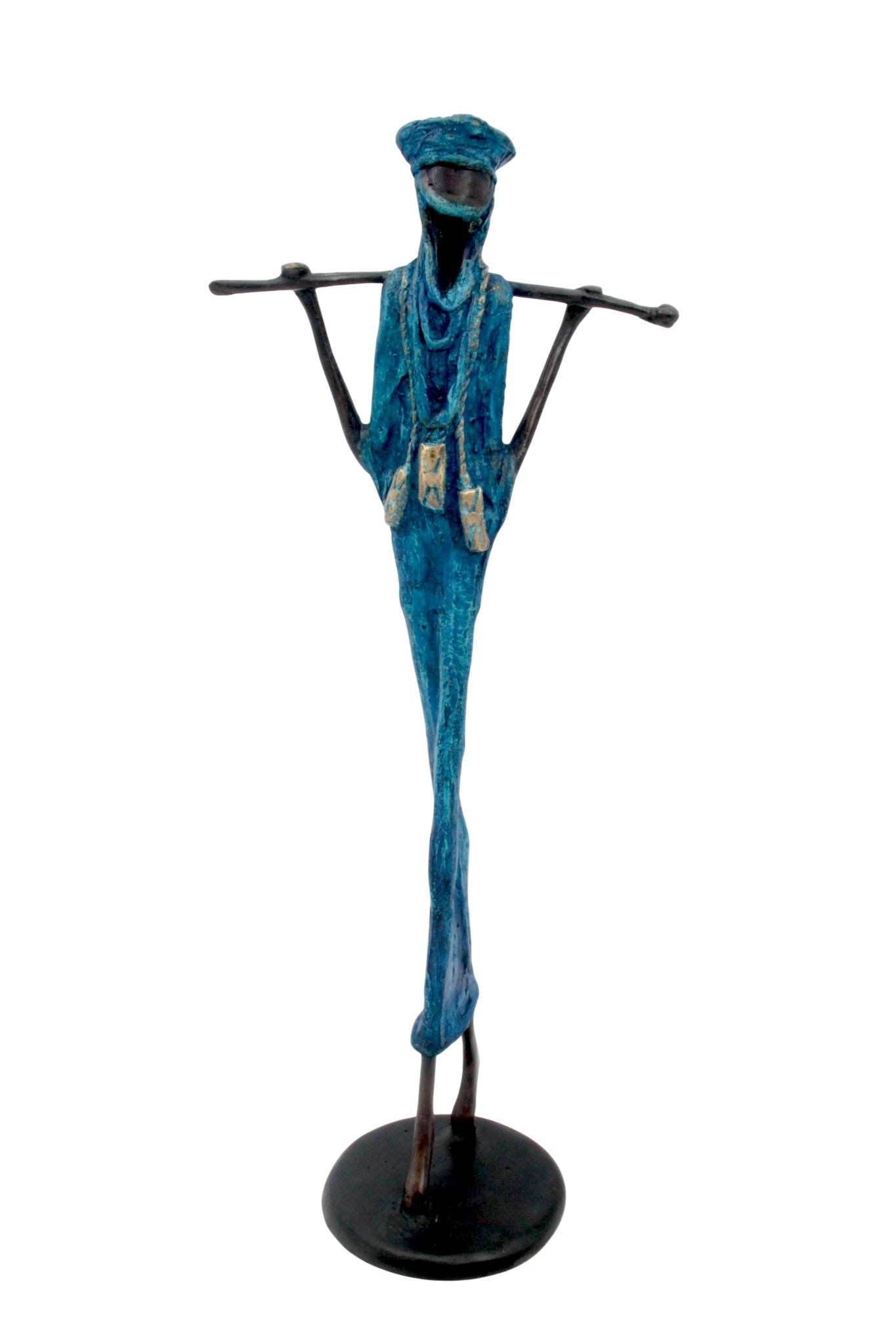 Bronze 55 cm bleu n°7 