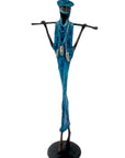 Bronze 55 cm bleu n°7 