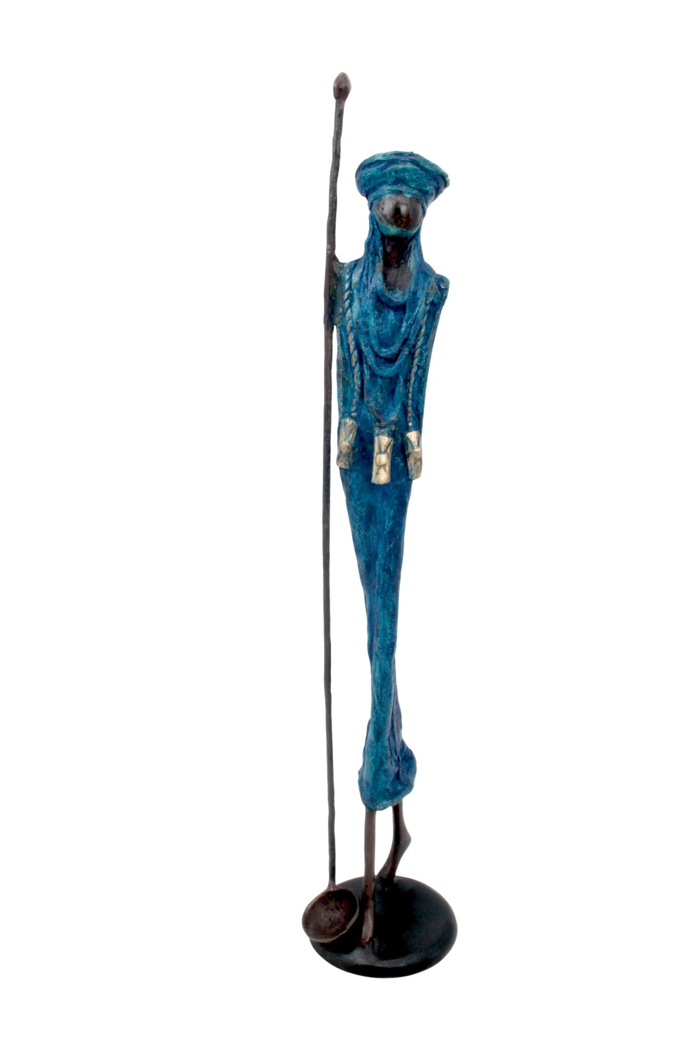 Bronze 55 cm bleu n°9 