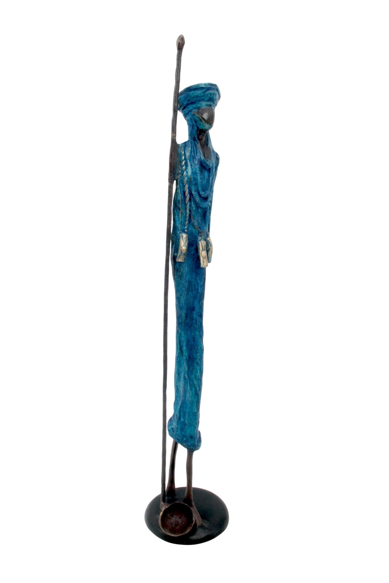 Bronze 55 cm bleu n°9 