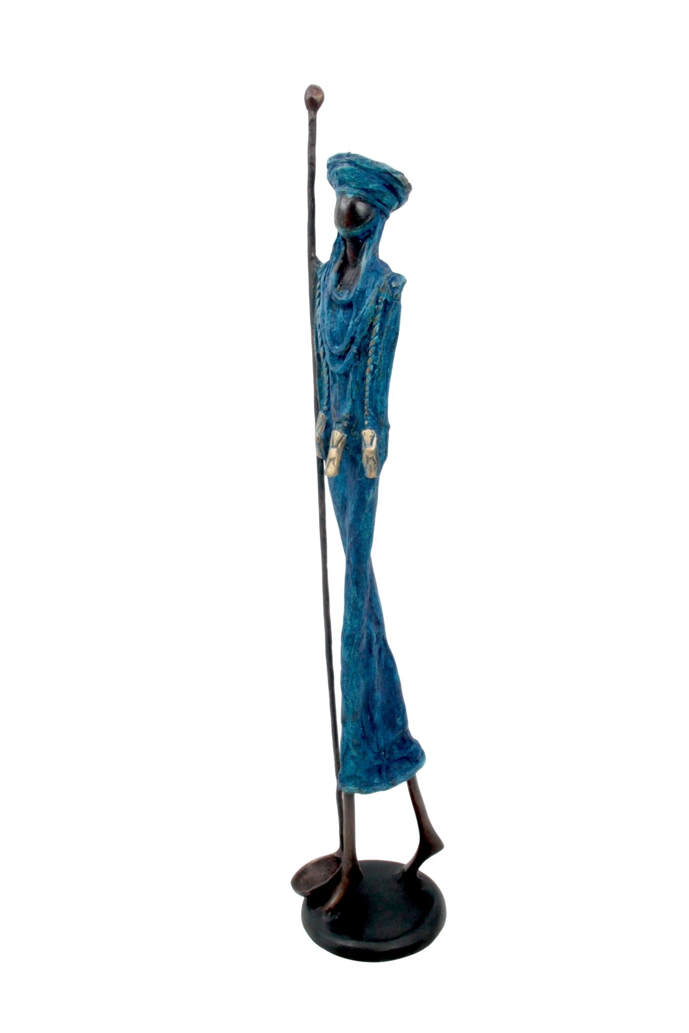 Bronze 55 cm bleu n°9 