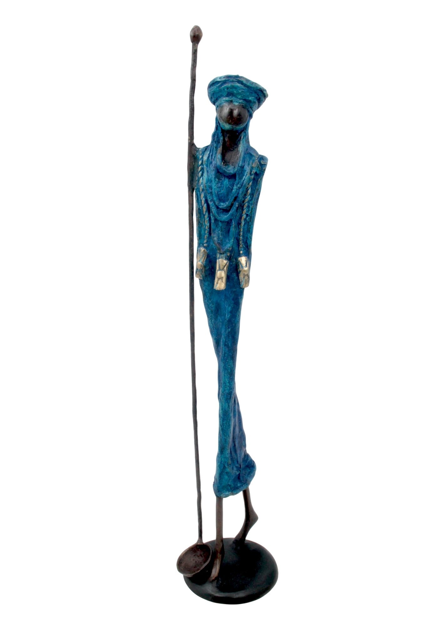 Bronze 55 cm bleu n°9 