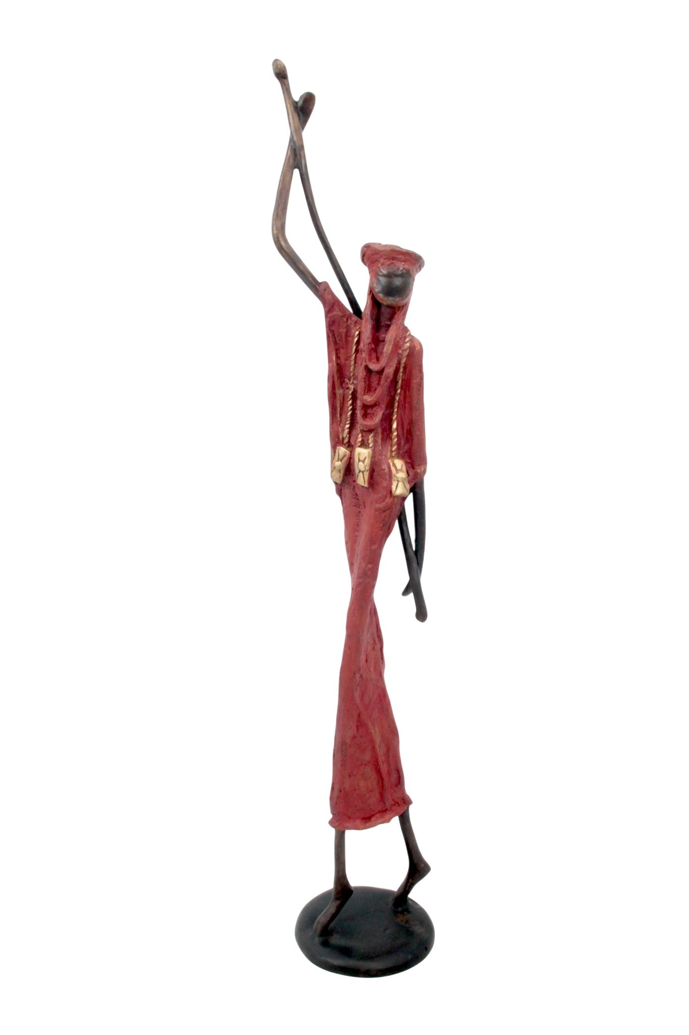 Bronze 55 cm rouge n°1 