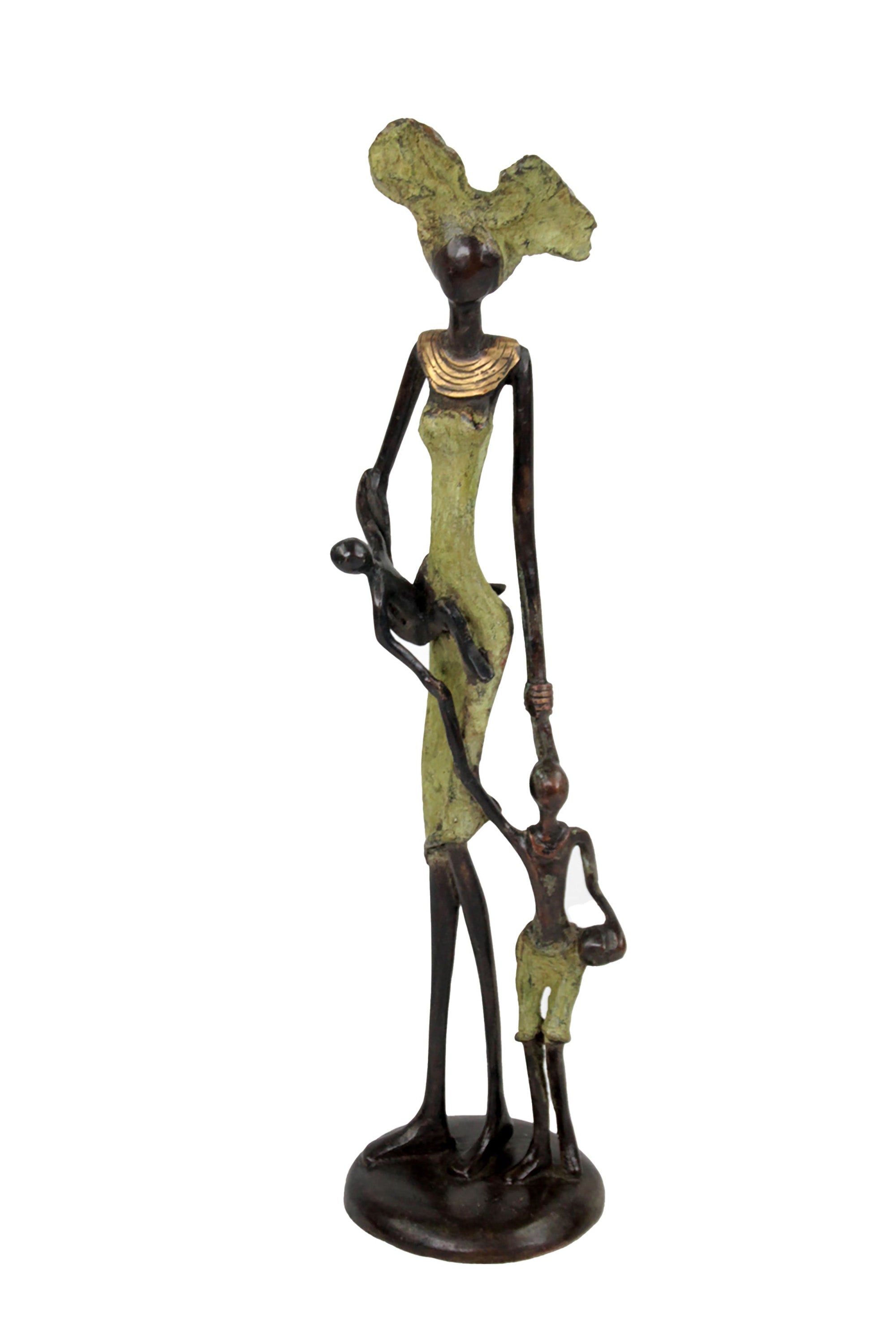 Bronze 35 cm vert n°23 Bronzes d'Afrique