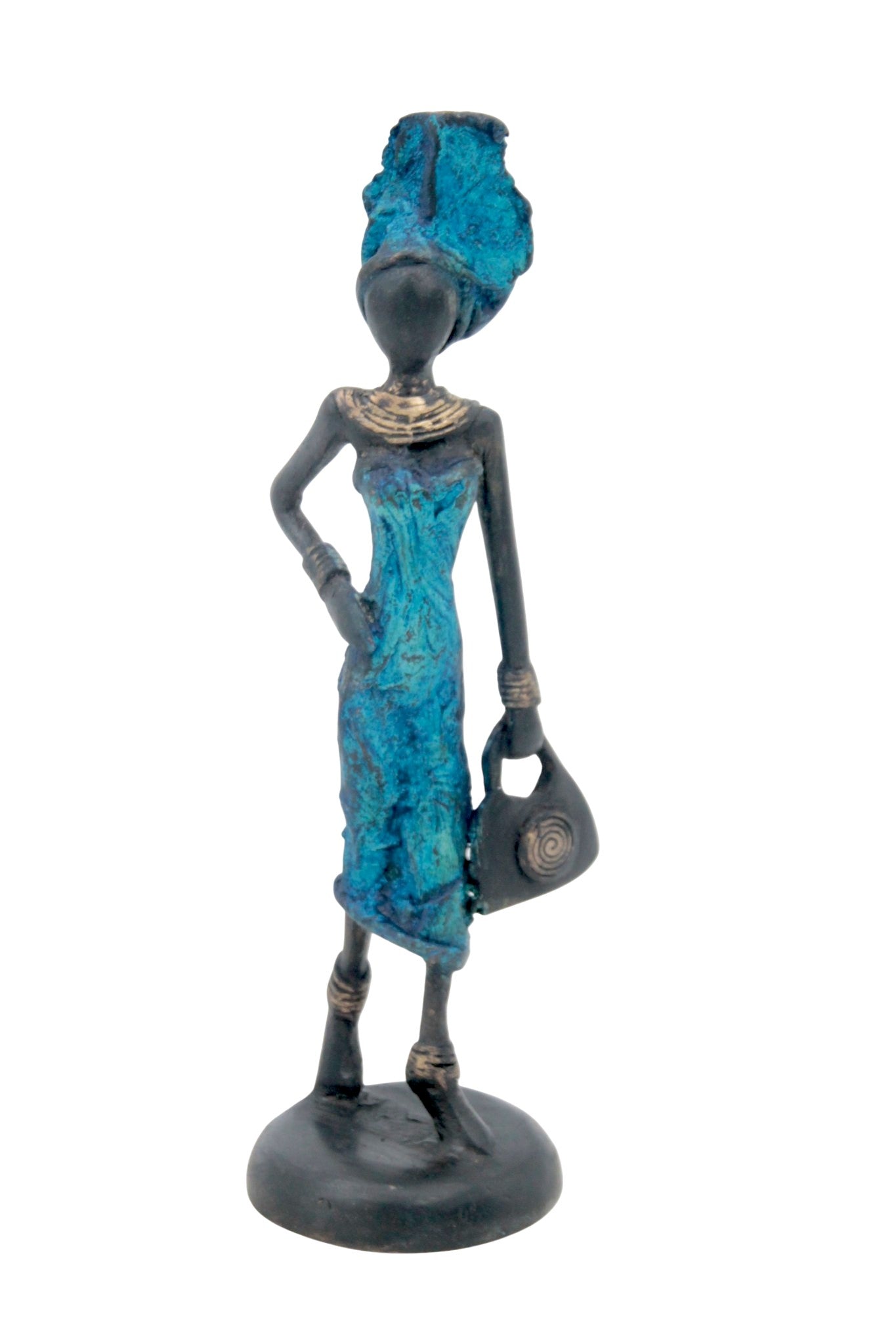 Bronze 15 cm bleu n°21 