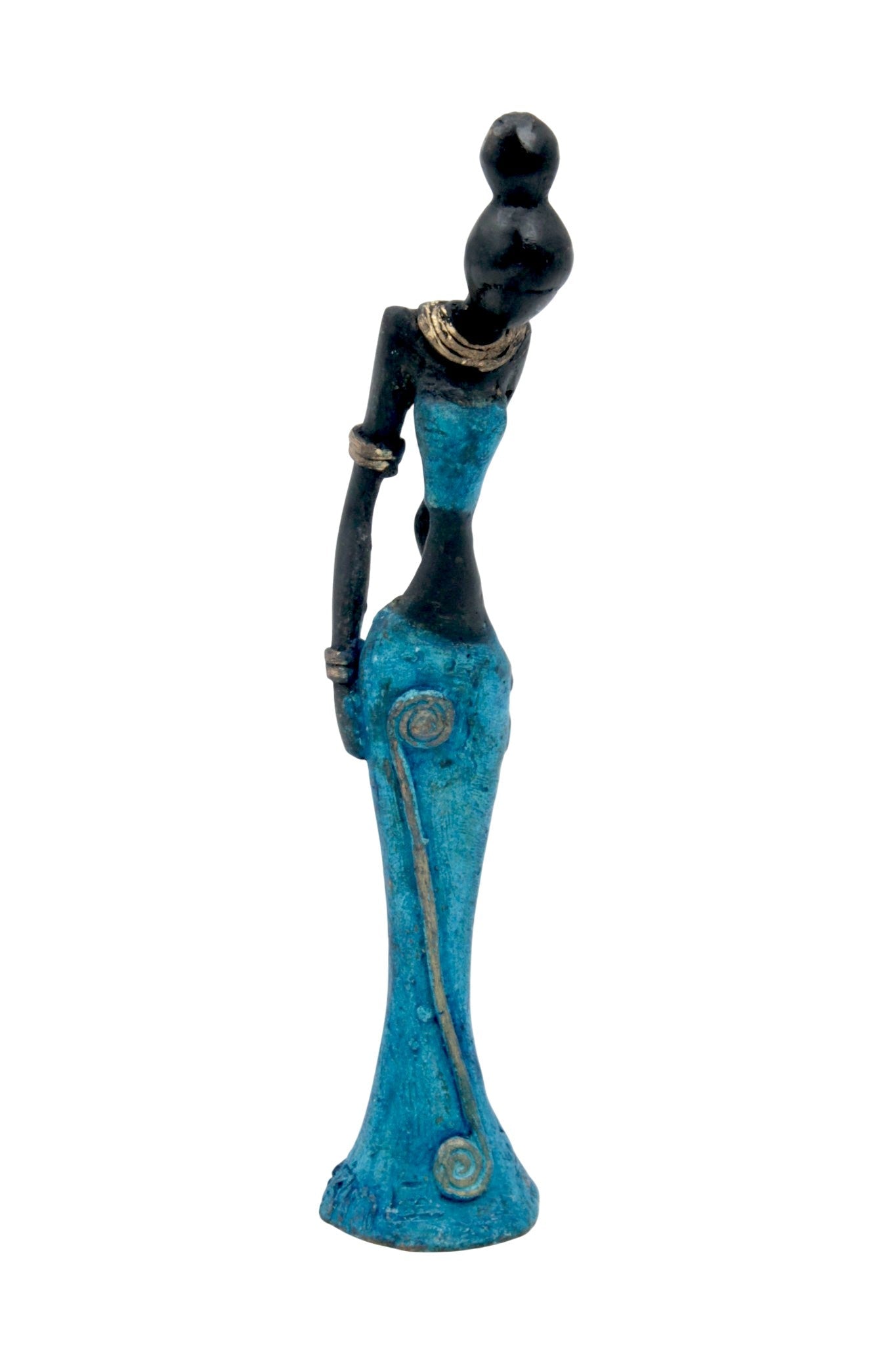 Bronze Mohamadi Dermé 20 cm bleu n°6 