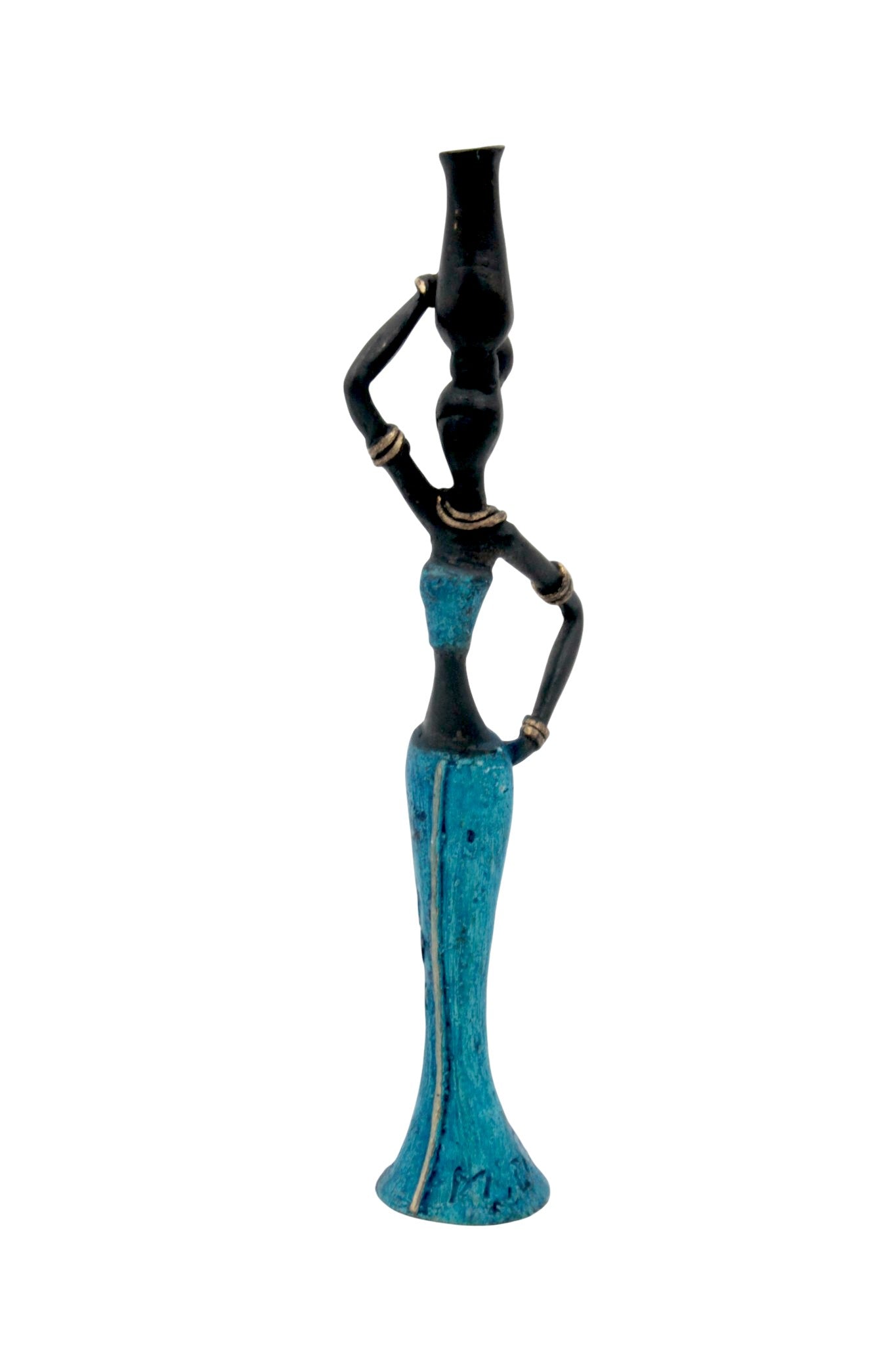 Bronze Mohamadi Dermé 20 cm bleu n°9 