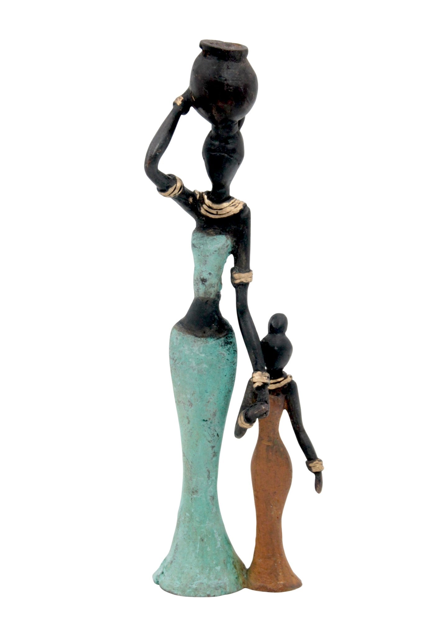 Bronze Mohamadi Dermé 20 cm turquoise n°3 