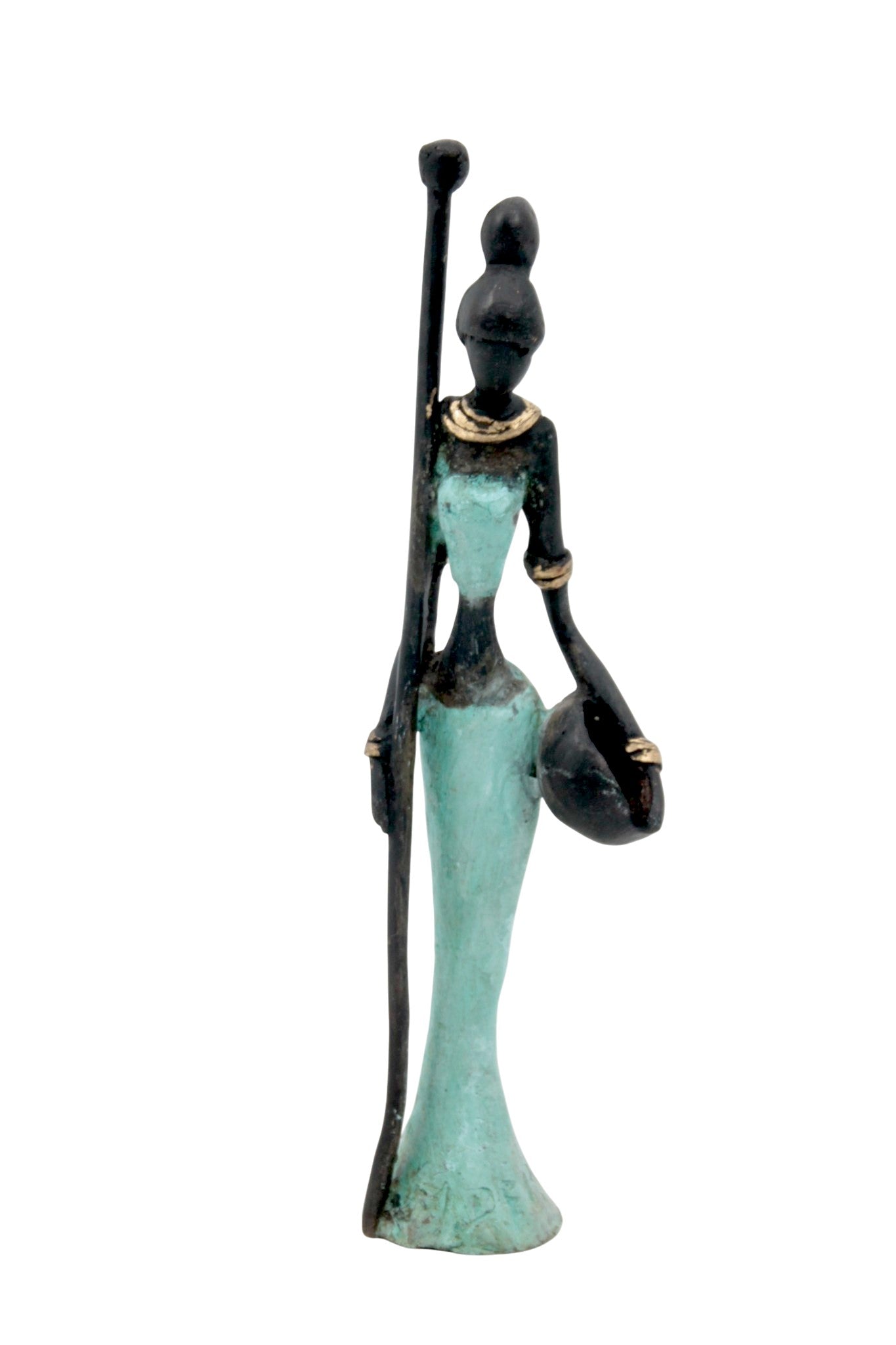 Bronze Mohamadi Dermé 20 cm turquoise n°11 