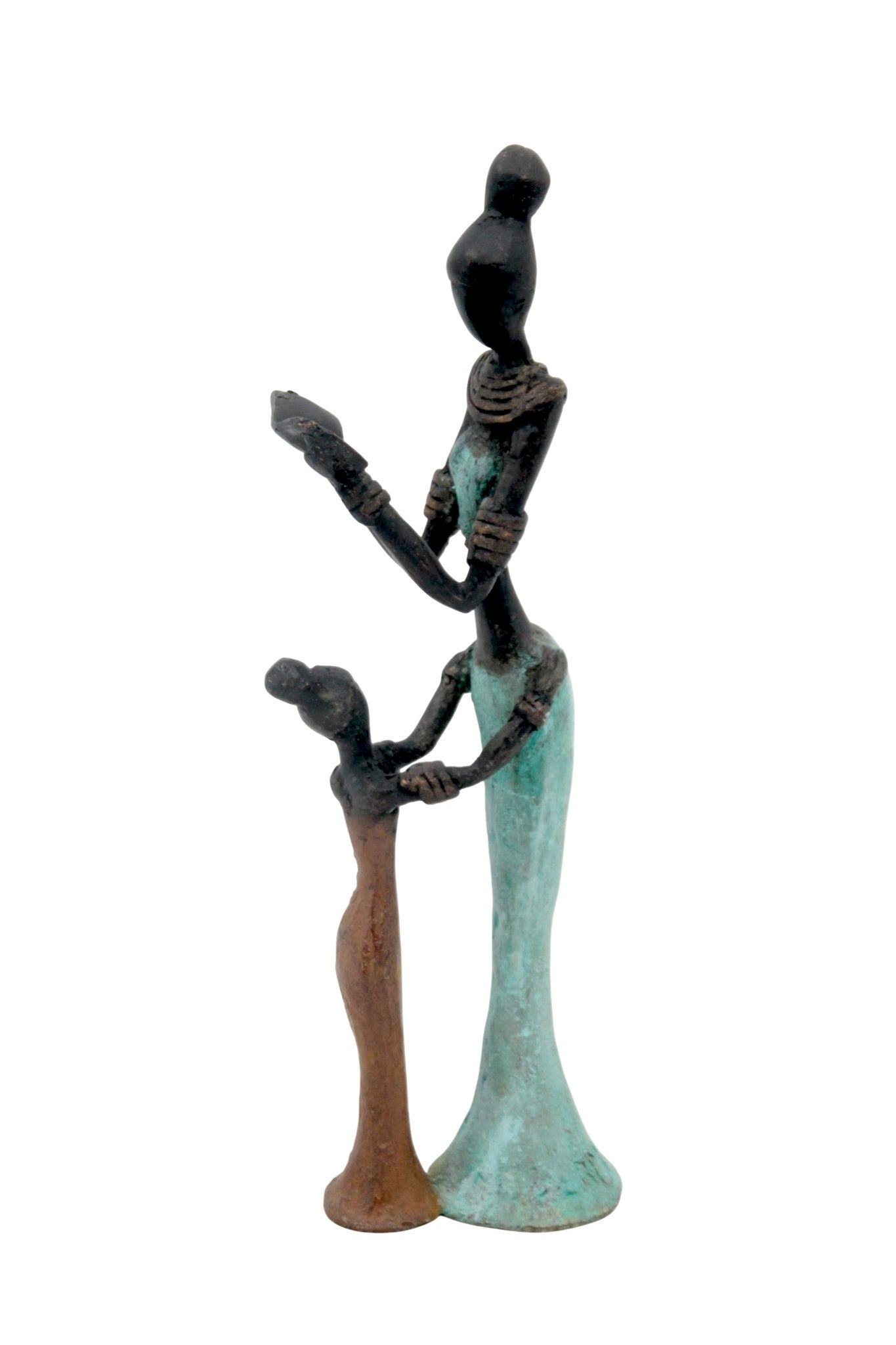 Bronze Mohamadi Dermé 20 cm turquoise n°12 