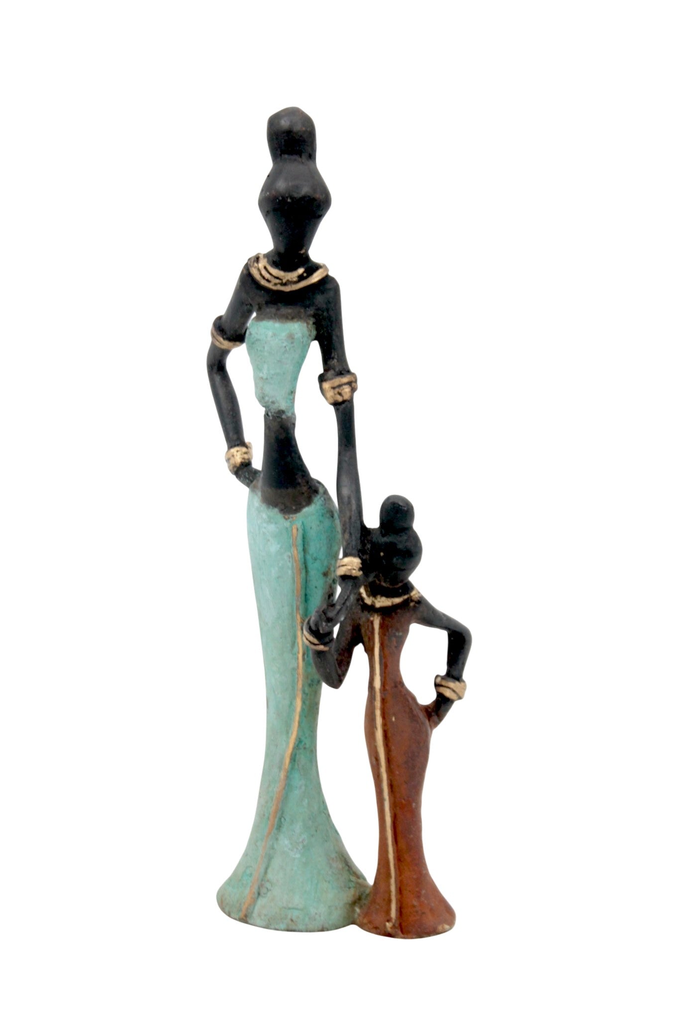 Bronze Mohamadi Dermé 20 cm turquoise n°14 