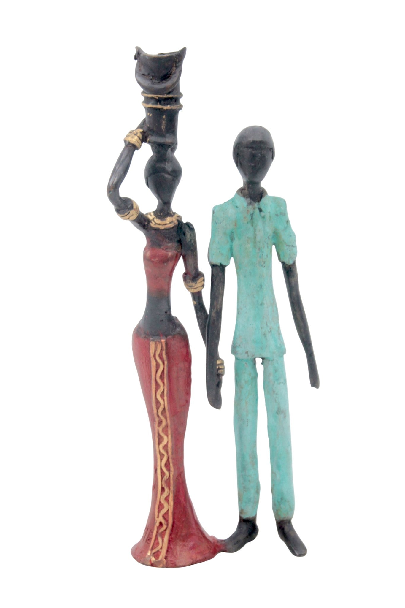 Bronze Mohamadi Dermé couple 20 cm n°9 
