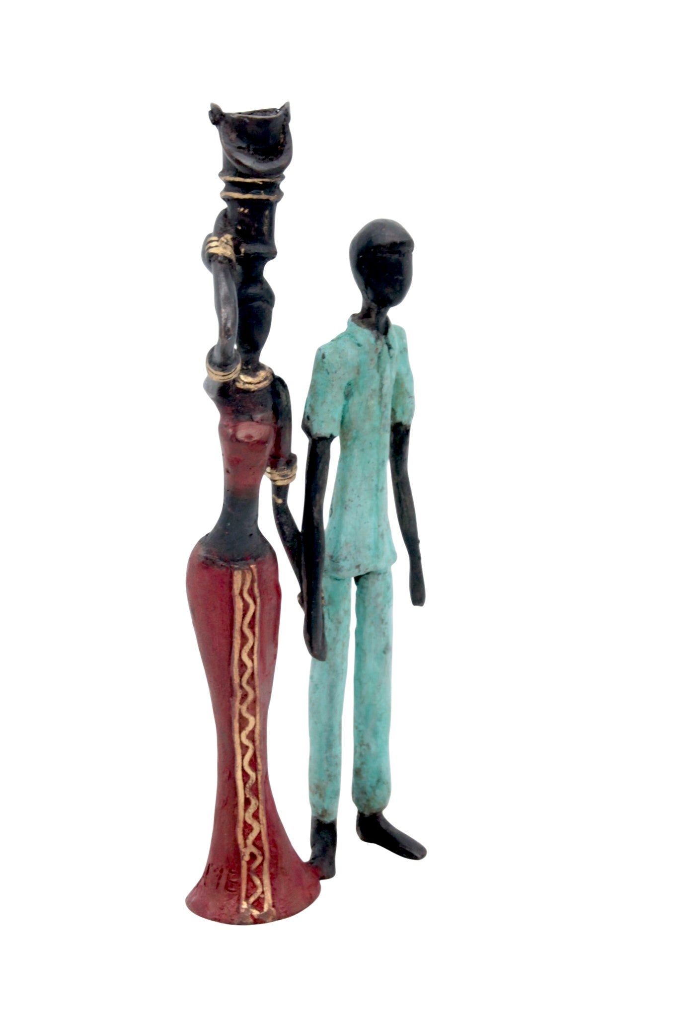 Bronze Mohamadi Dermé couple 20 cm n°9 