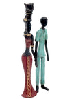 Bronze Mohamadi Dermé couple 20 cm n°9 