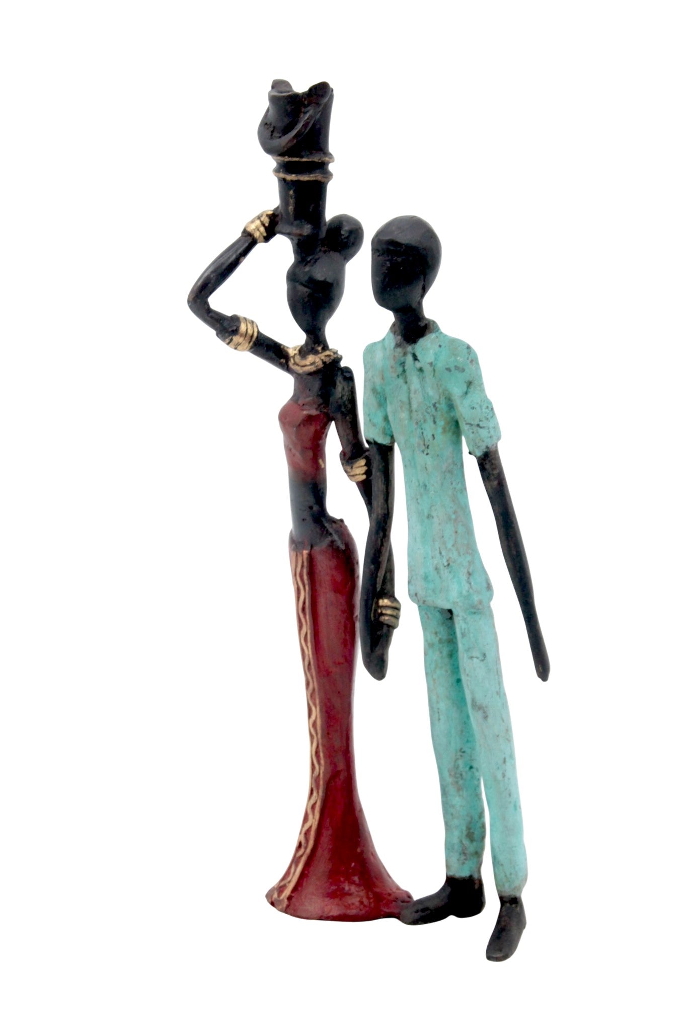 Bronze Mohamadi Dermé couple 20 cm n°9 
