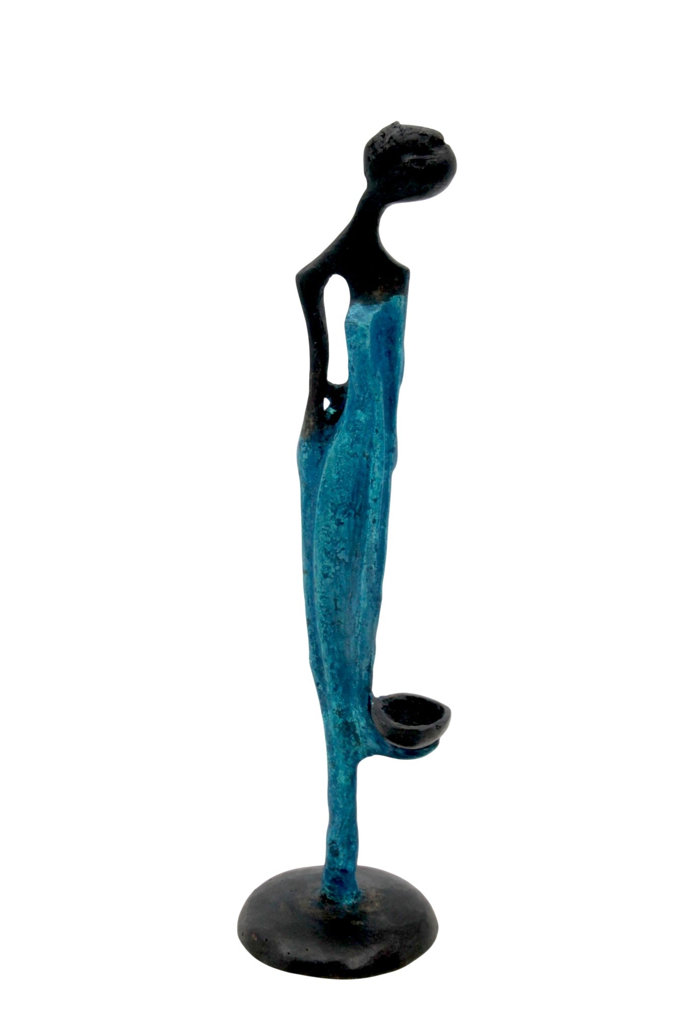 Abdoulaye's bronze 25cm blue n°9 