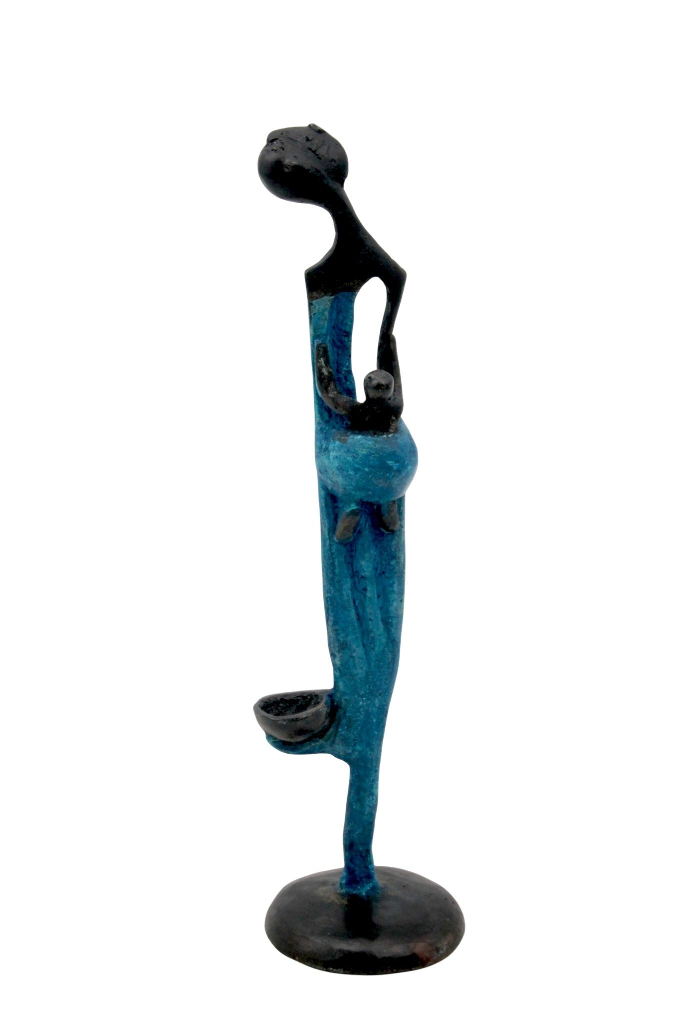 Abdoulaye's bronze 25cm blue n°9 