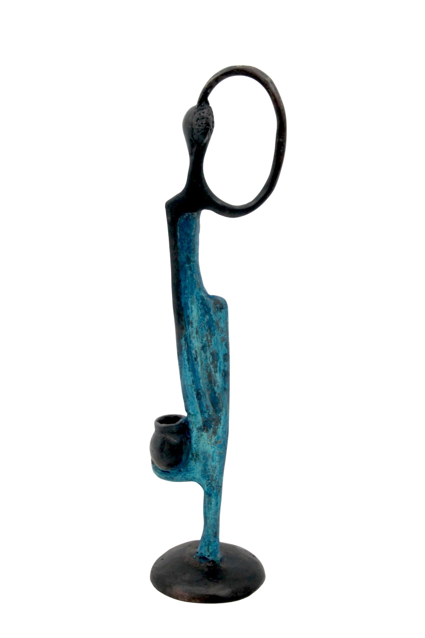 Abdoulaye's bronze 25cm blue n°10 