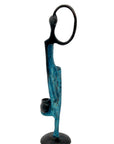 Abdoulaye's bronze 25cm blue n°10 