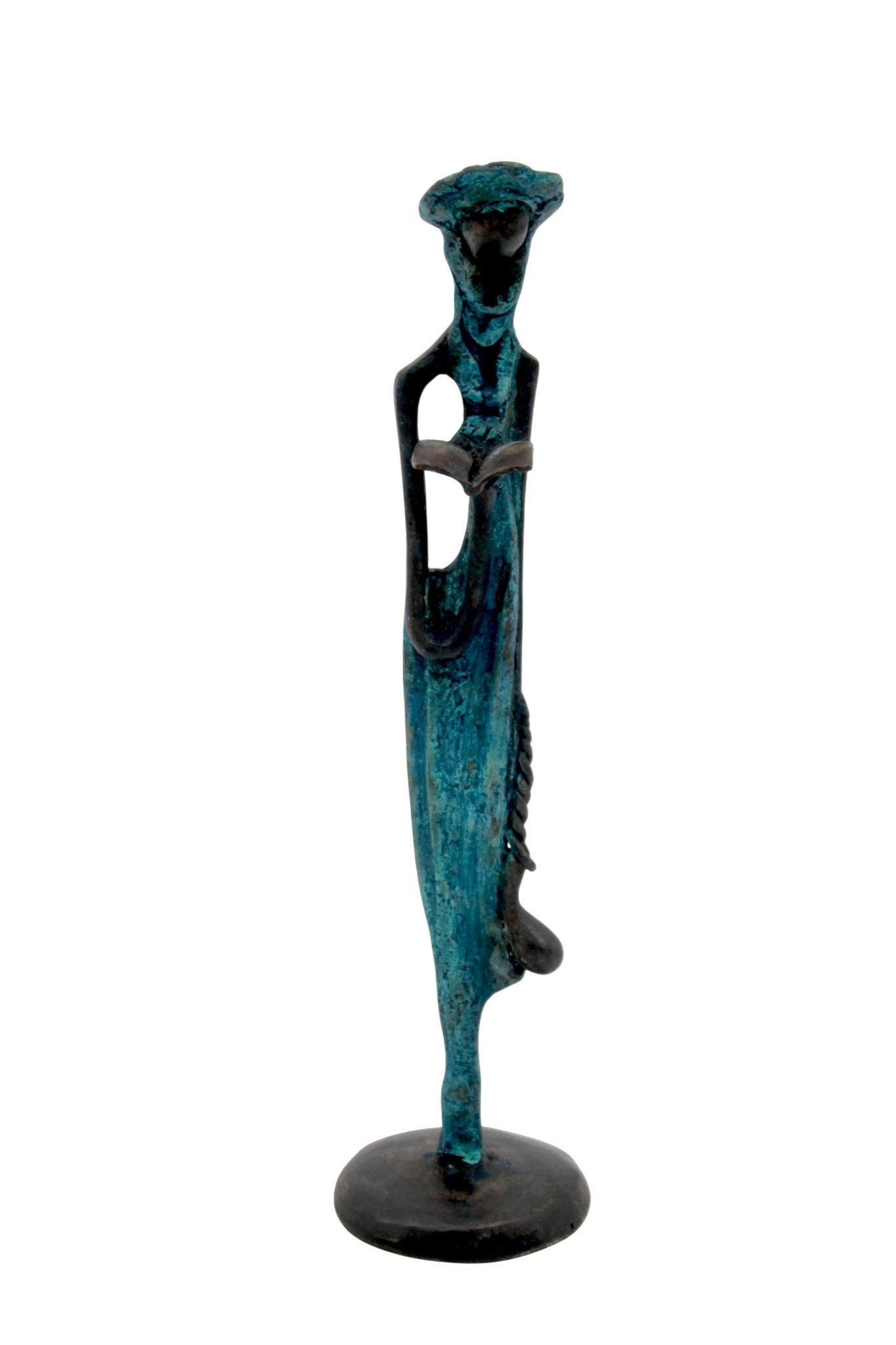 Abdoulaye's bronze 25cm blue n°11 