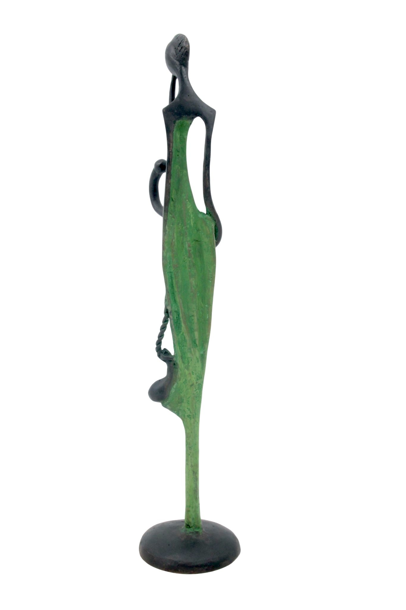 Bronze d'Abdoulaye 35cm vert n°1 