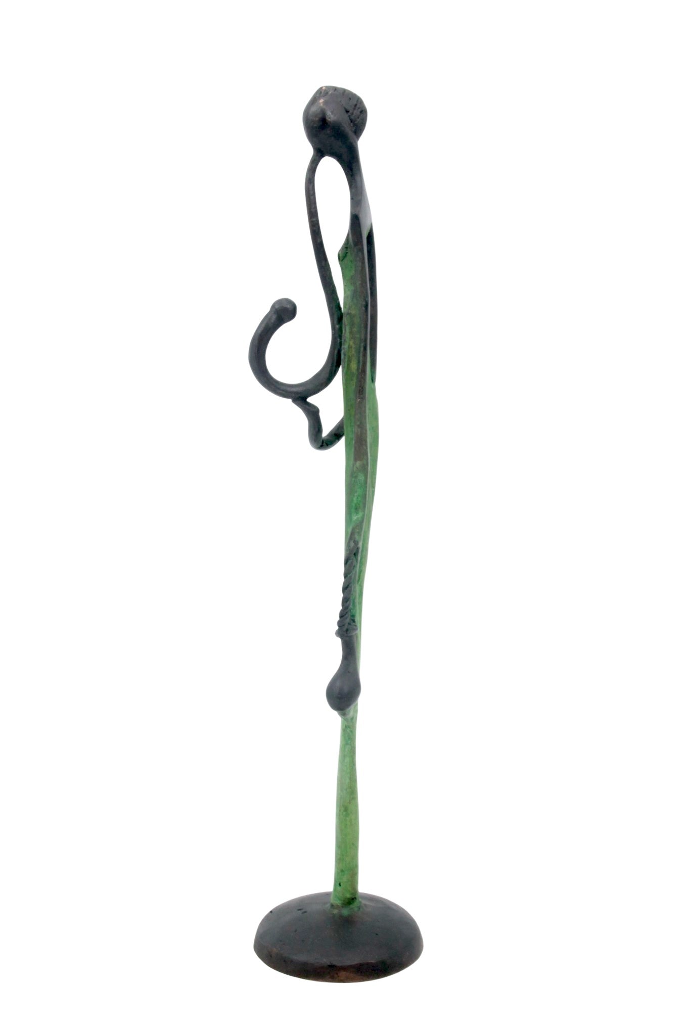 Bronze d'Abdoulaye 35cm vert n°1 