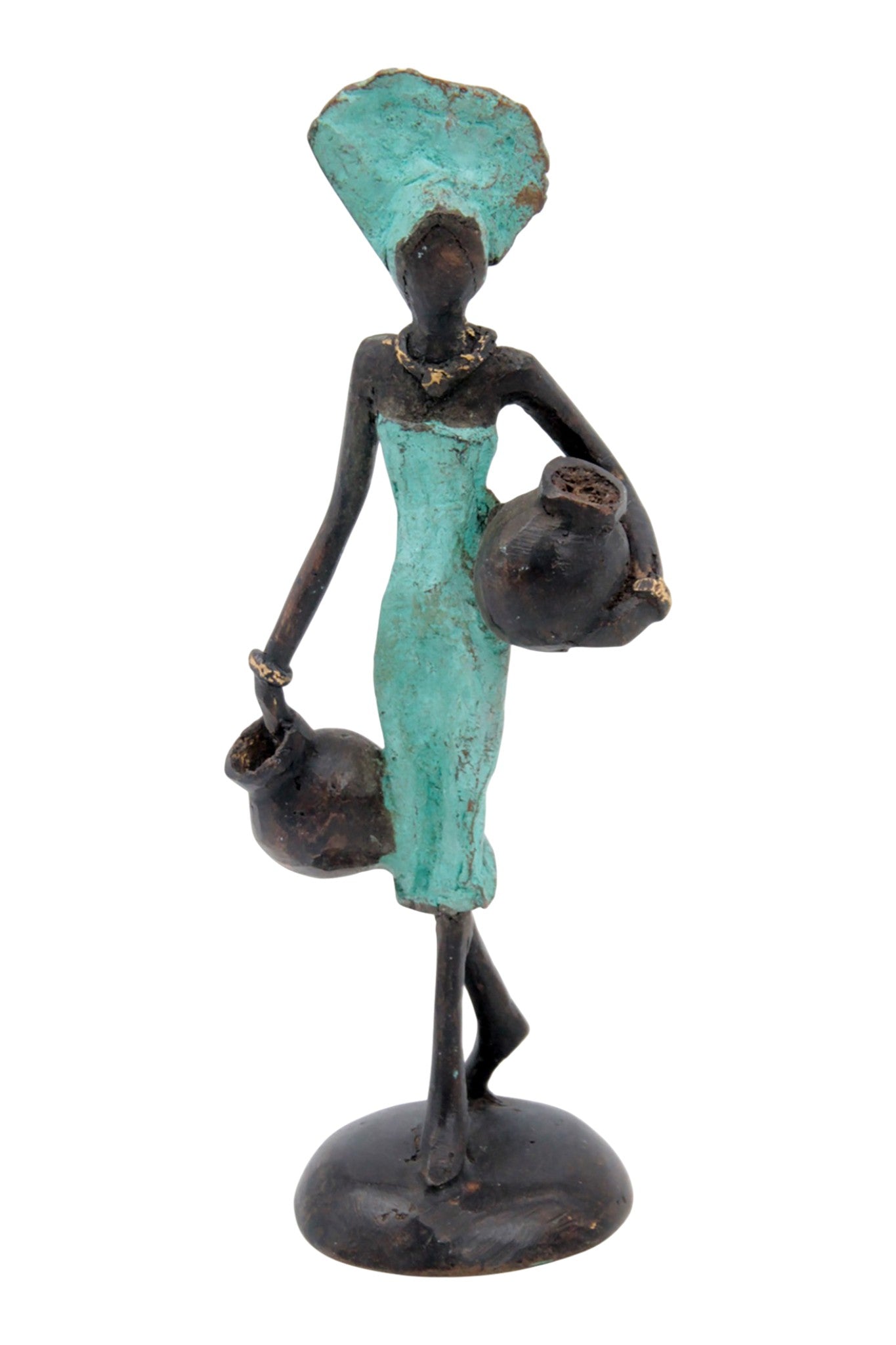 Bronze 15 cm turquoise n°4 