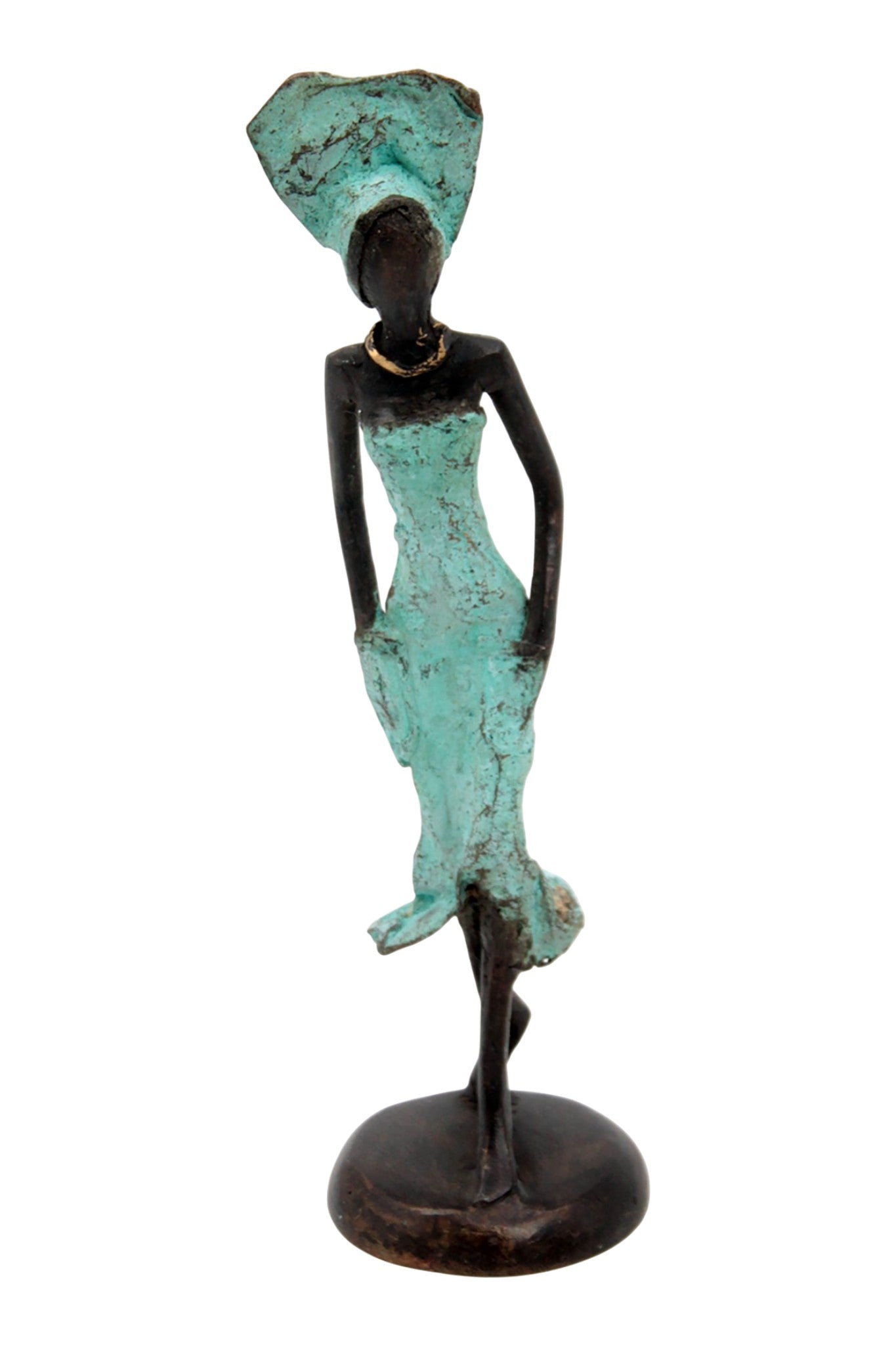 Bronze 15 cm turquoise n°9 
