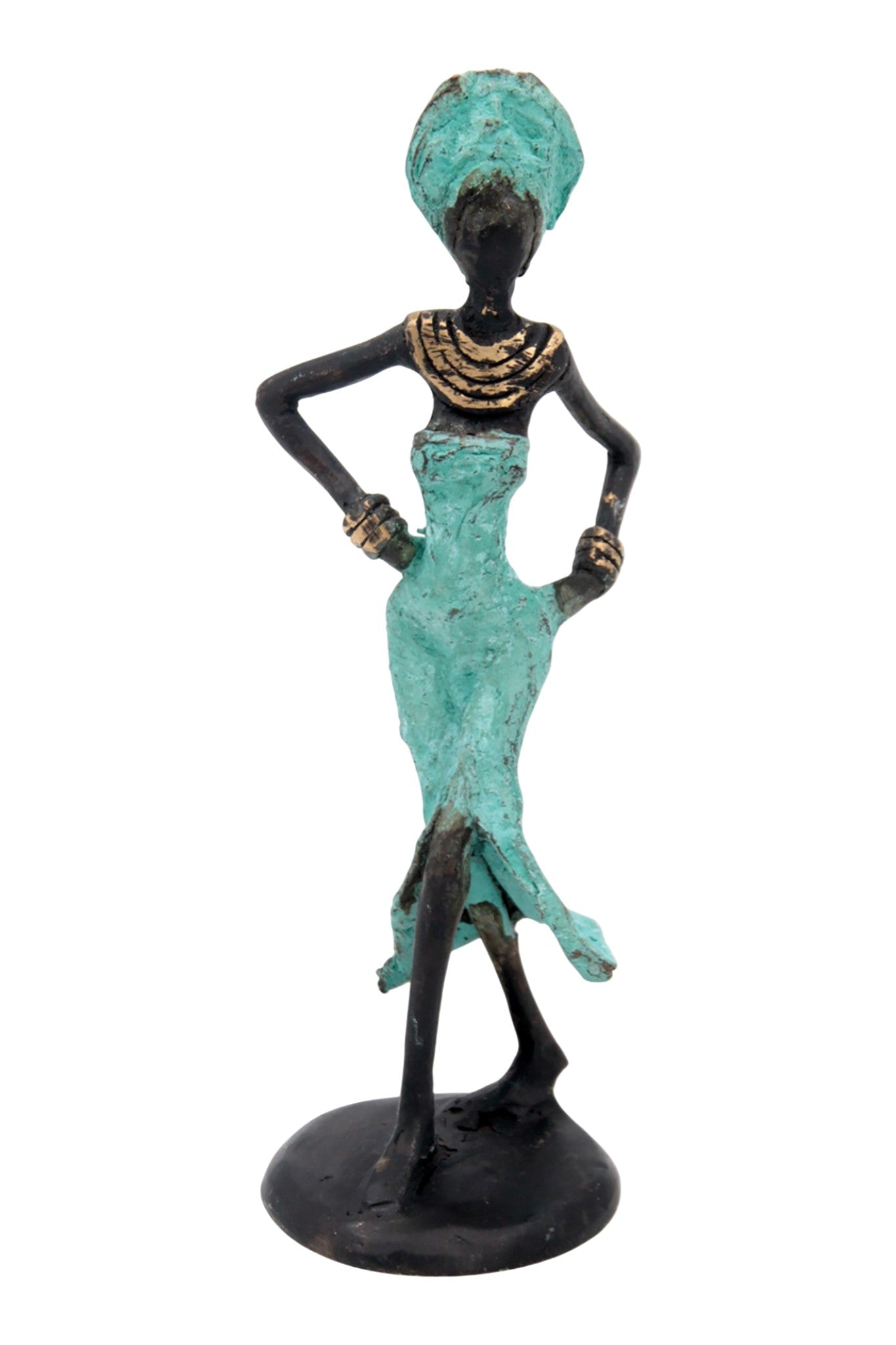 Bronze 15 cm turquoise n°15 