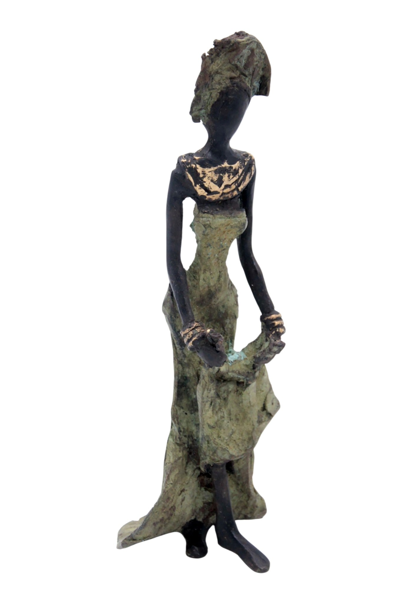 Bronze 15 cm vert n°10 
