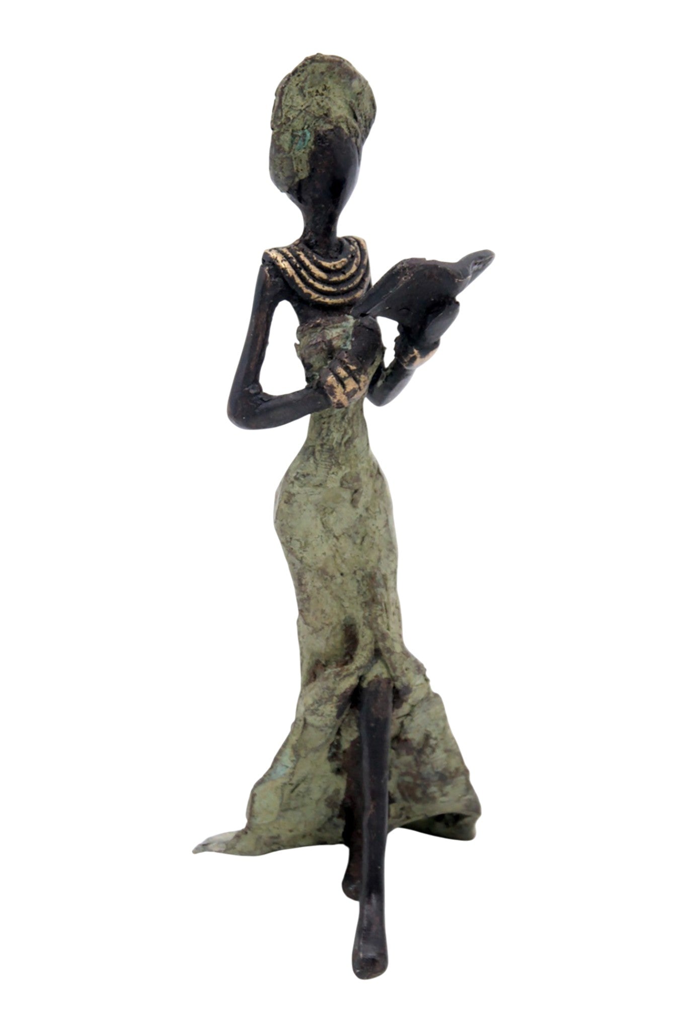 Bronze 15 cm vert n°12 