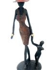 Bronze Ibrahim Dermé 20 cm marron n°6 Bronzes d'Afrique