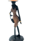Bronze Ibrahim Dermé 20 cm marron n°9 Bronzes d'Afrique