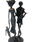 Bronze couple 25 cm noir n°2 Bronzes d'Afrique