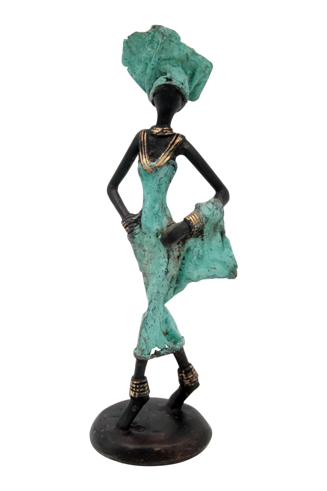 Bronze 20 cm turquoise n°3 