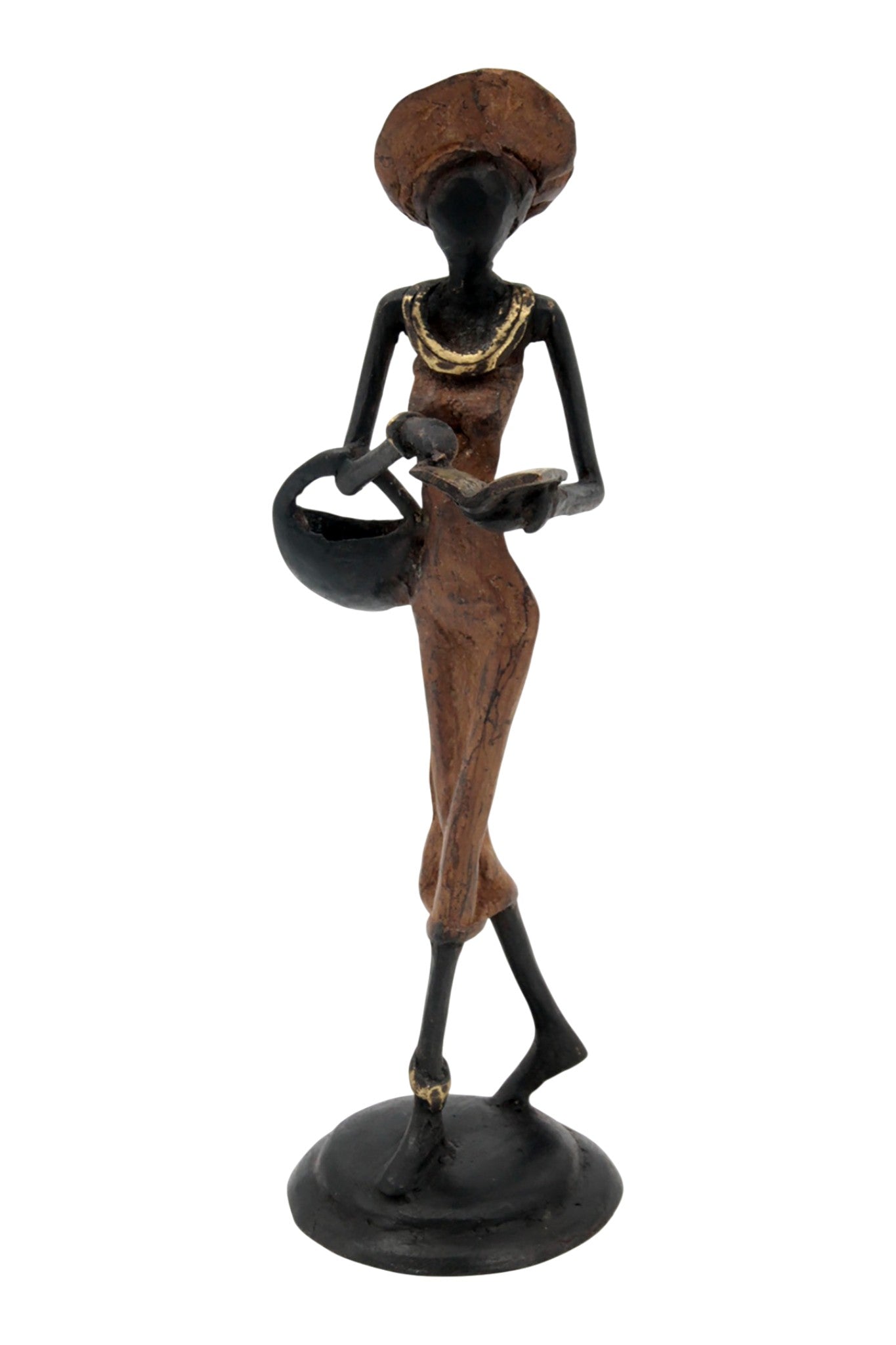 Bronze 20 cm marron n°6 