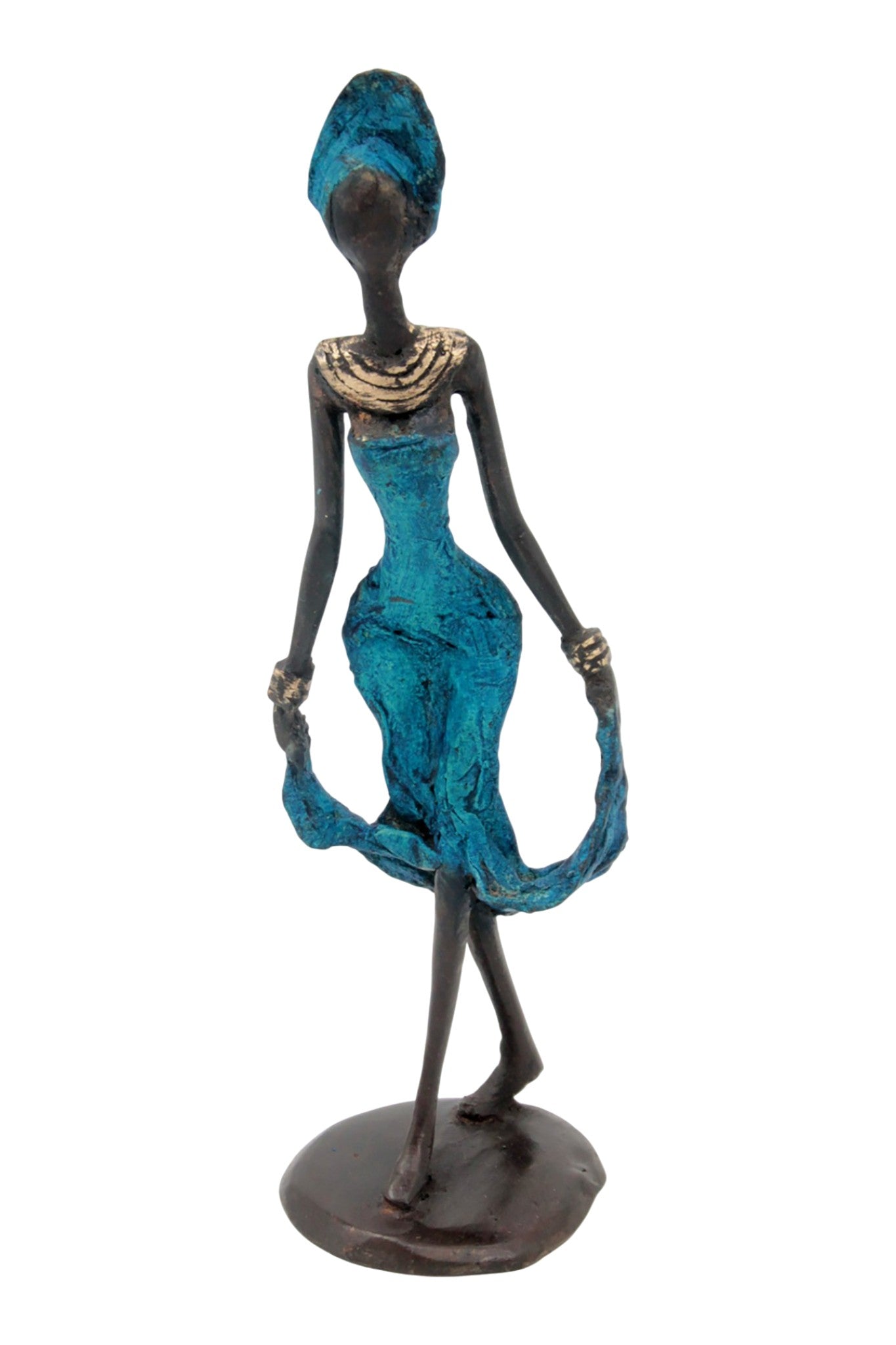 Bronze 20 cm bleu n°8 