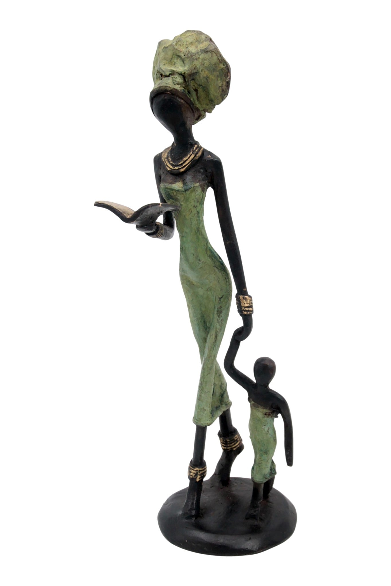 Bronze 25 cm vert n°2 