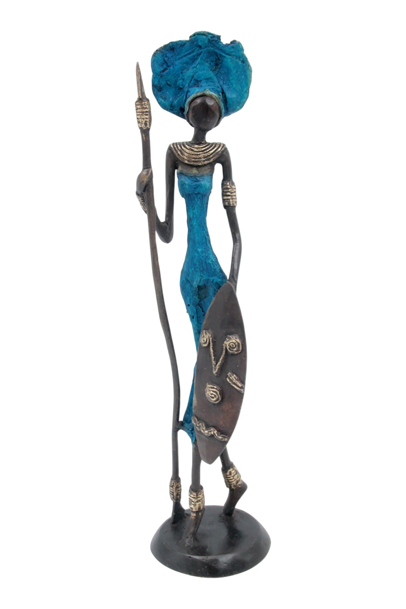 Bronze 35 cm bleu n°18 