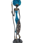 Bronze 35 cm bleu n°18 